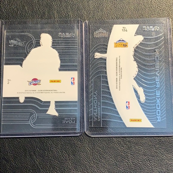 2 Clear Vision Basketball Cards - Picture 4 of 5